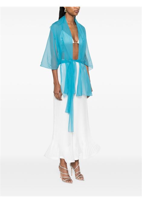 Top in seta in blu Alberta ferretti - donna ALBERTA FERRETTI | 330201140328